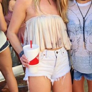 Blue Life strapless top